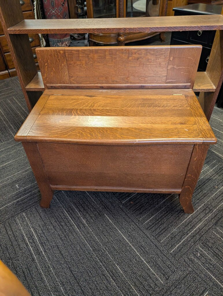 Mission Oak Storage Bench