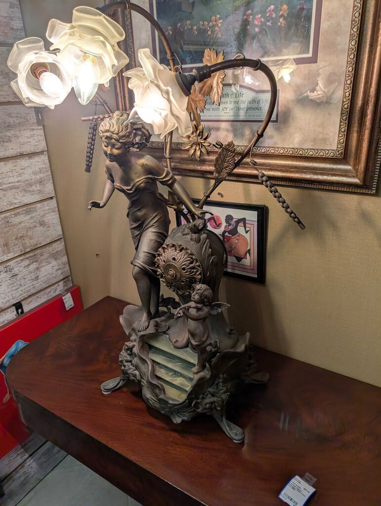 Art Nouveau Figural Table Lamp