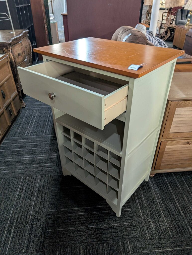 Wine Rack With Storage