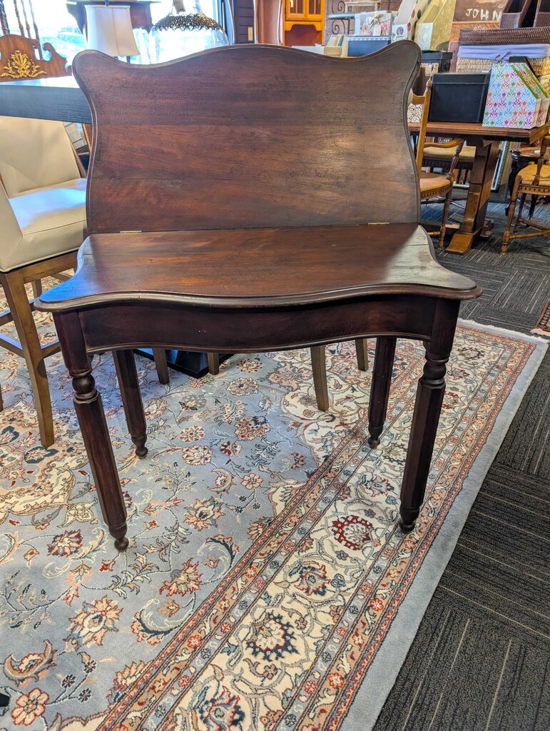 Antique Walnut Flip Top Game Table Circa 1860