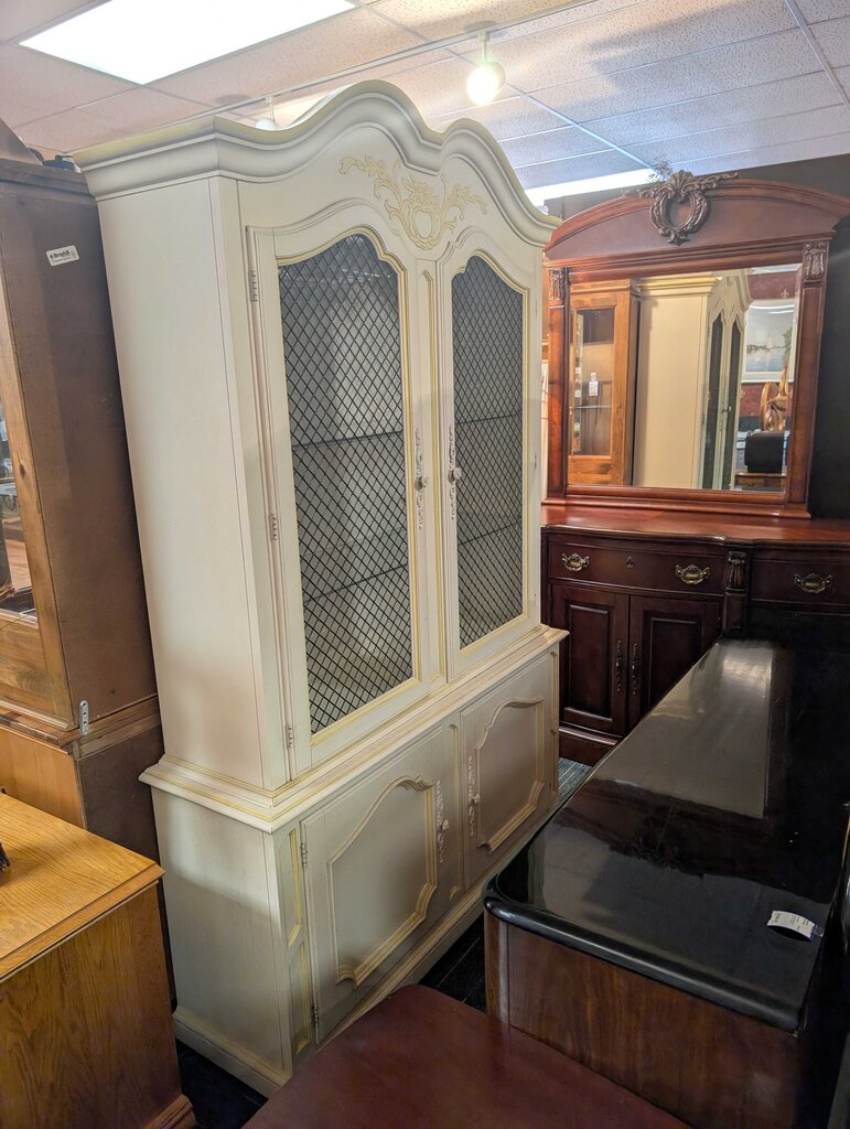 French Provincial China Cabinet