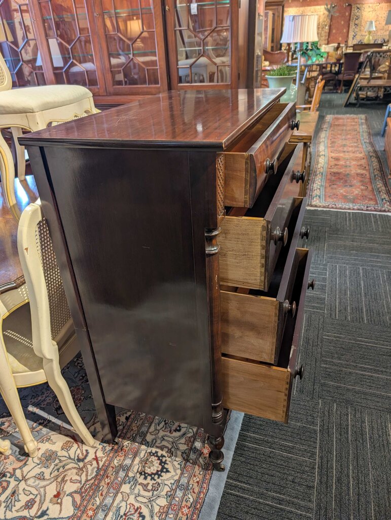 Vintage Mahogany Four Drawer Chest