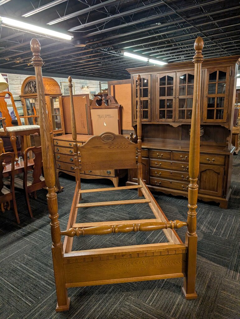 Oak Four Post Bed