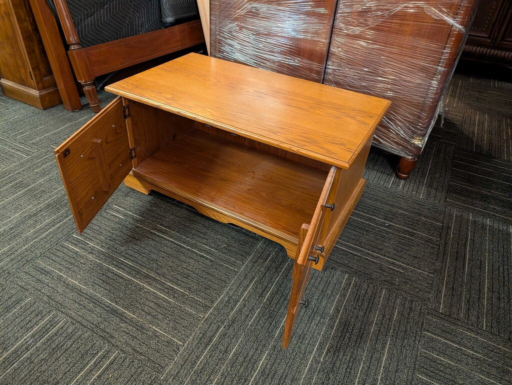 Oak Two Door Cabinet