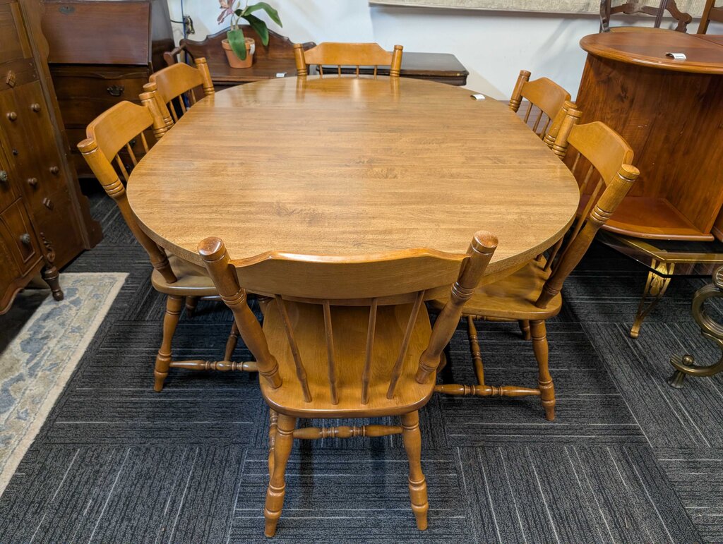 Formica Top Table With Six Chairs