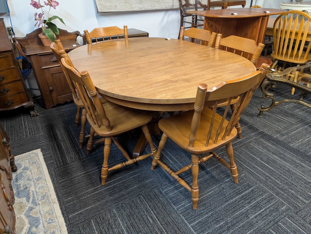 Formica Top Table With Six Chairs