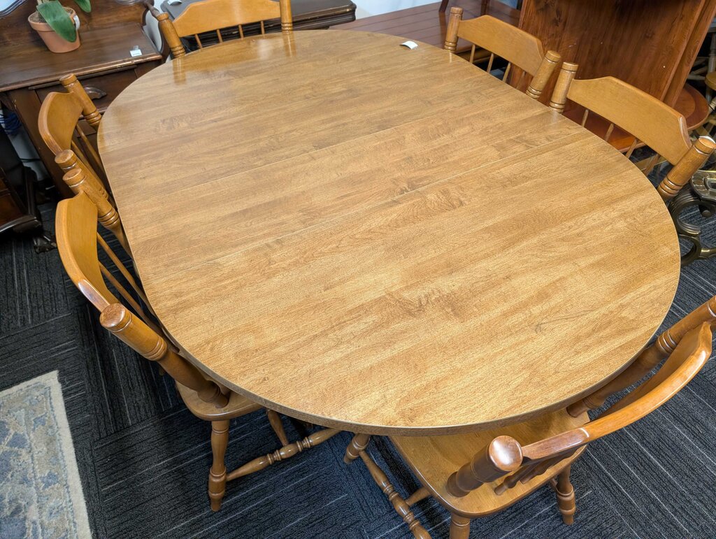 Formica Top Table With Six Chairs