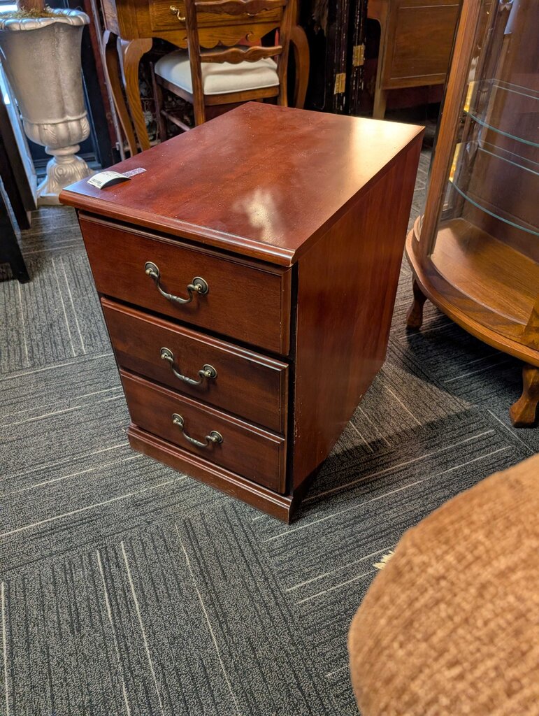 Cherry Finish File Cabinet