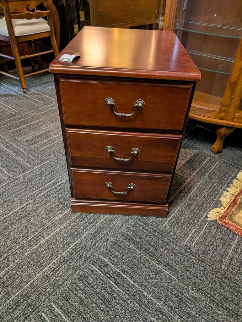 Cherry Finish File Cabinet