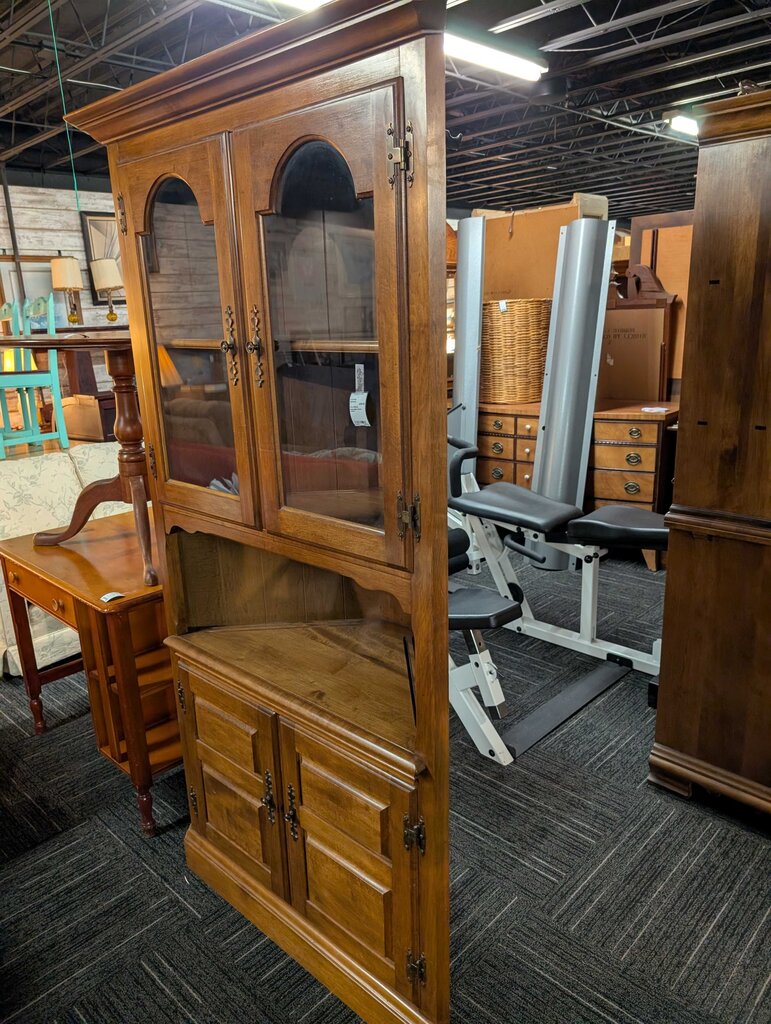 Solid Maple Corner Cabinet