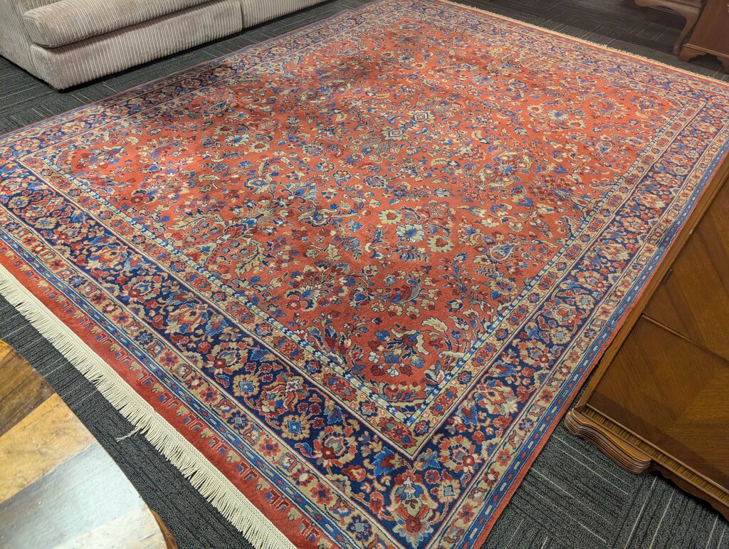 Persian Style Wool Machine Made Carpet By Barazak 12'4'' x 8'9''