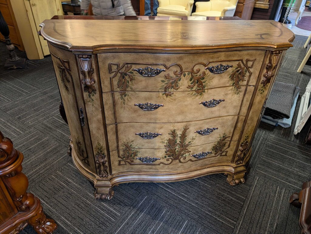 Contemporary Paint Decorated Credenza