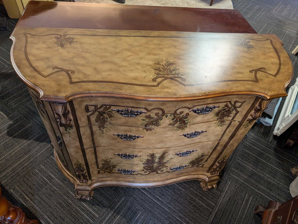 Contemporary Paint Decorated Credenza