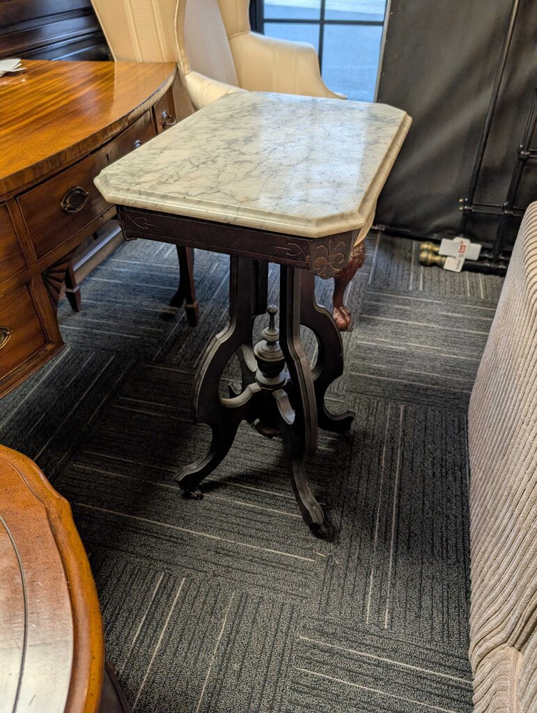 Antique Marble Top Parlor Stand
