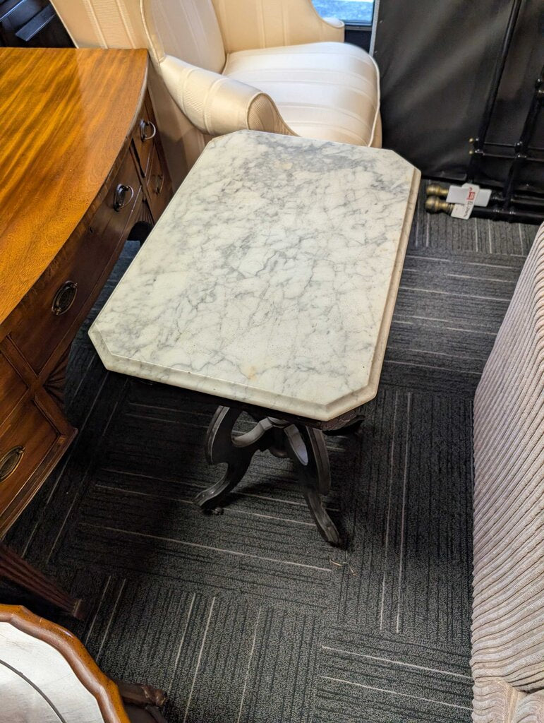 Antique Marble Top Parlor Stand