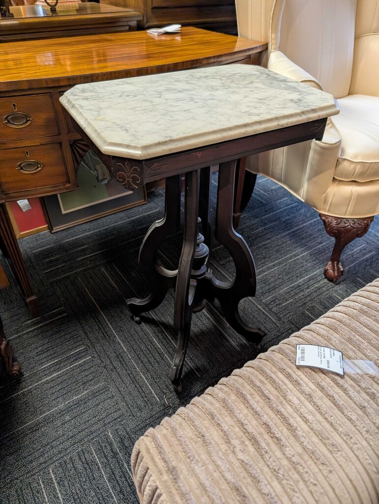 Antique Marble Top Parlor Stand