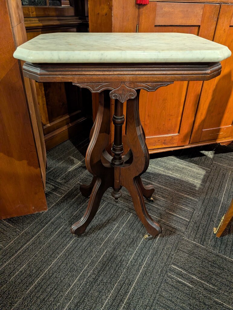 Antique Marble Top Parlor Table