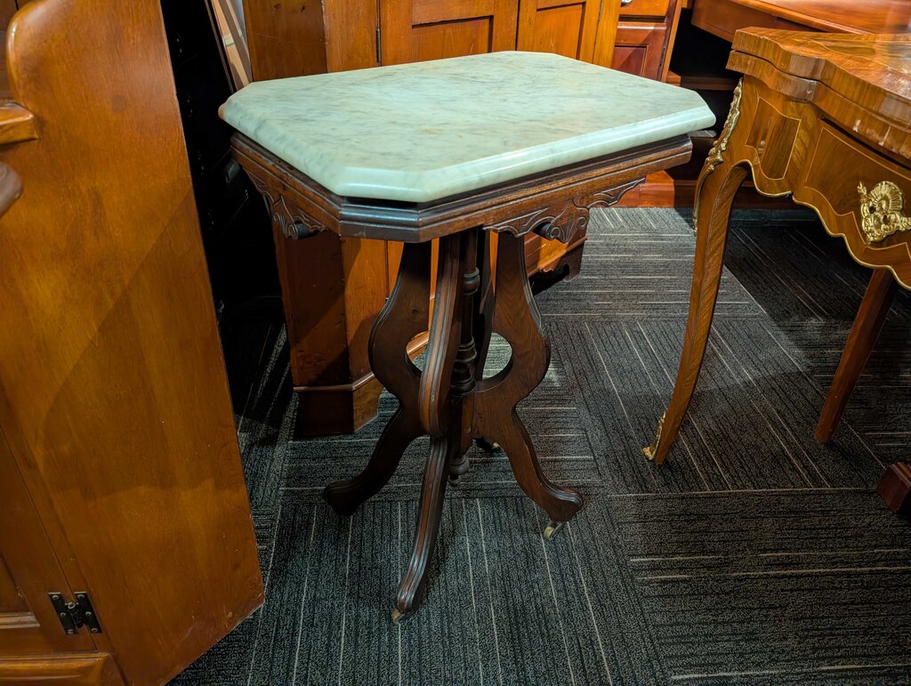 Antique Marble Top Parlor Table