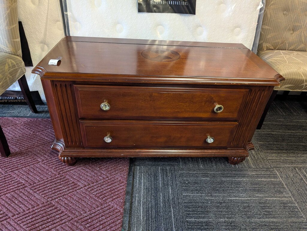 Mahogany Finish Blanket Chest