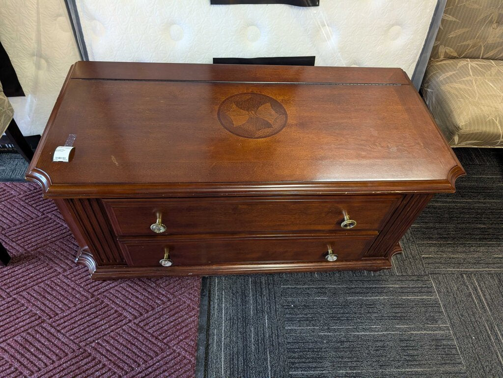 Mahogany Finish Blanket Chest