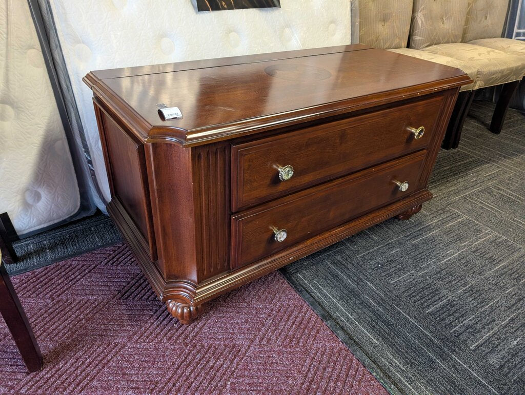 Mahogany Finish Blanket Chest