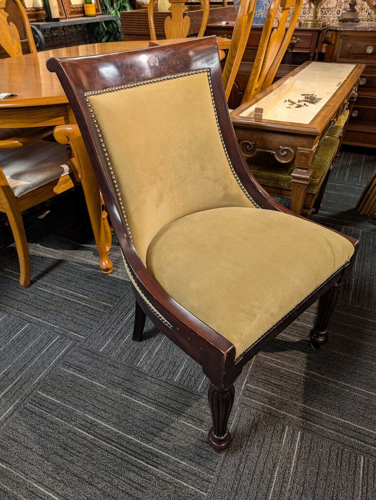 Henredon Formal Inlaid Oval Table With Six Ralph Lauren Chairs