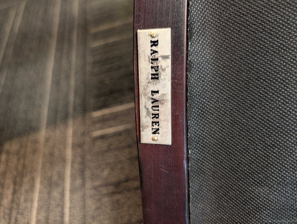Henredon Formal Inlaid Oval Table With Six Ralph Lauren Chairs