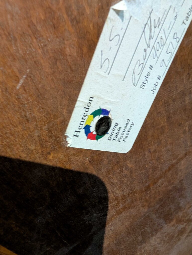 Henredon Formal Inlaid Oval Table With Six Ralph Lauren Chairs