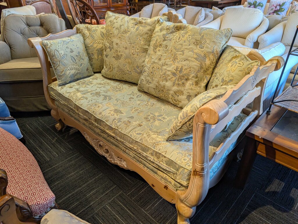 French Style Carved Settee