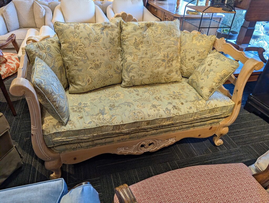 French Style Carved Settee