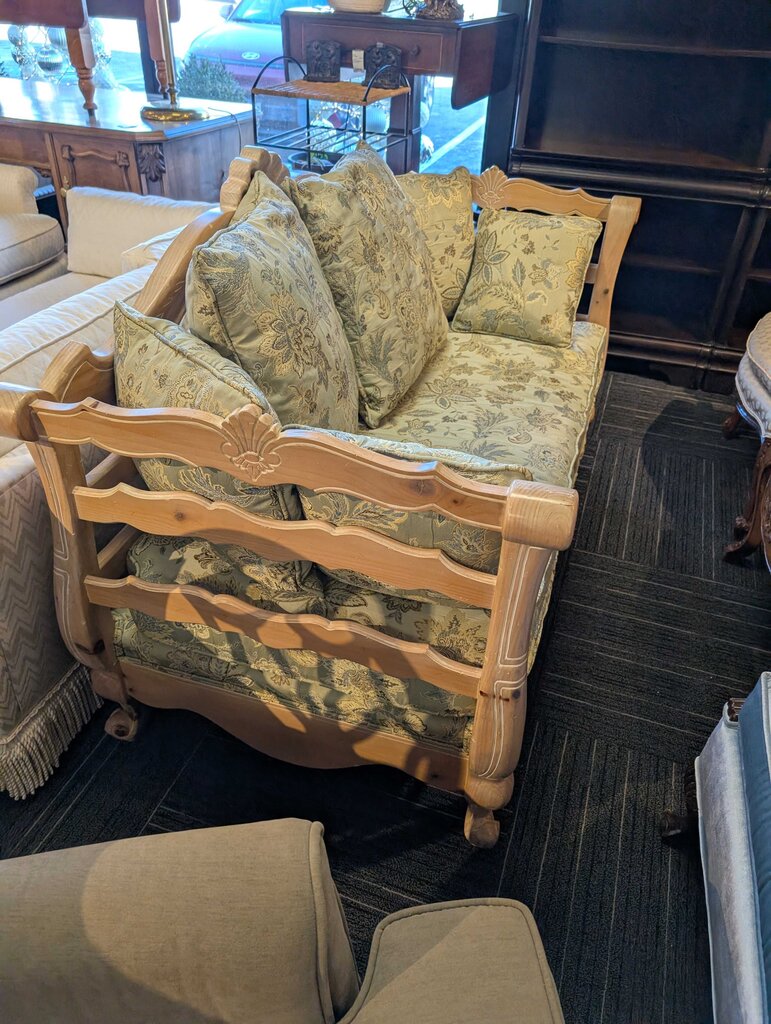 French Style Carved Settee