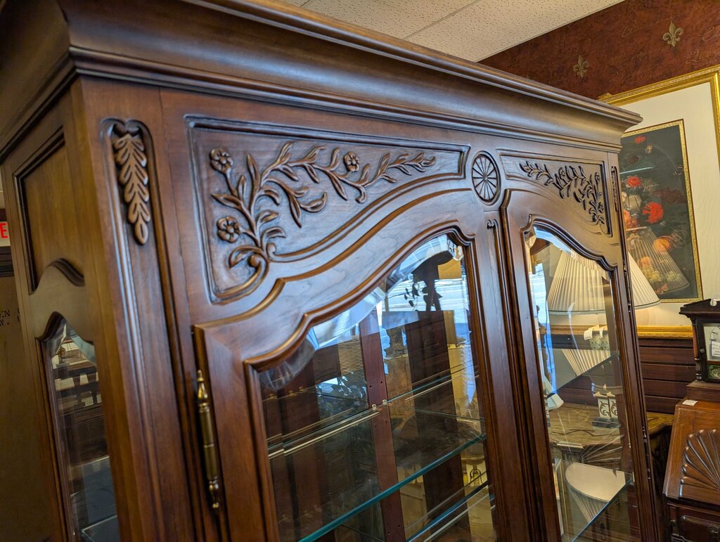 Country French Style Display Cabinet