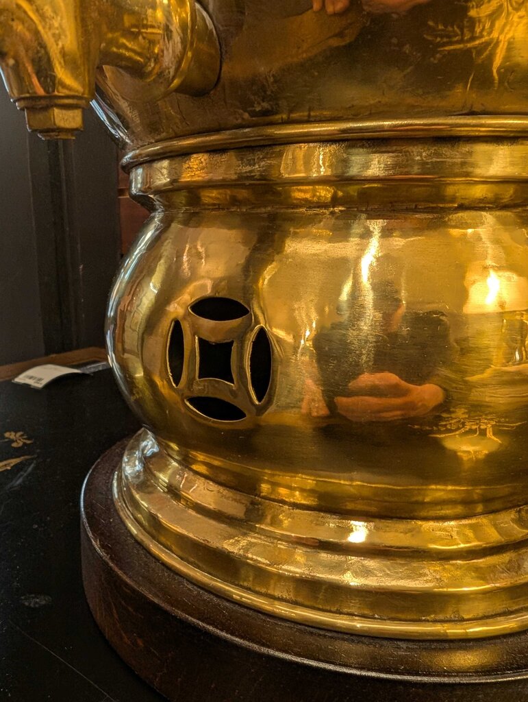 Neoclassical Samovar Lamp w/ Dragon Handles