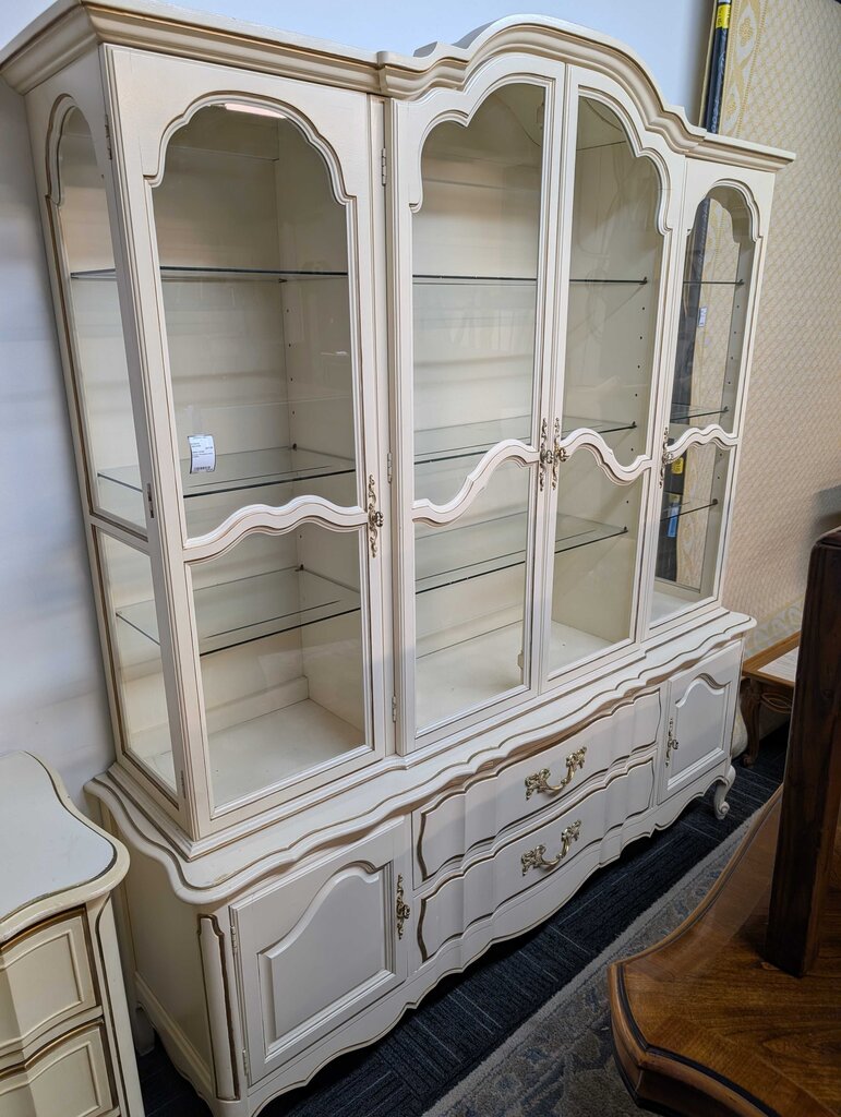 French Provincial China Cabinet