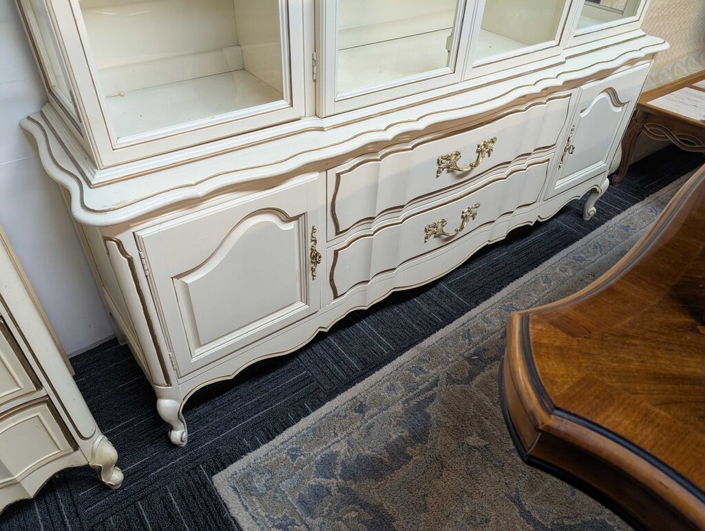 French Provincial China Cabinet