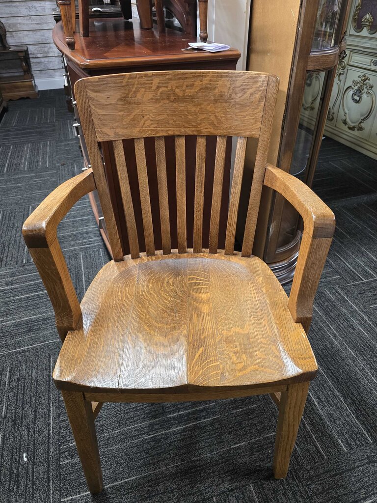 Antique Oak Arm Chair