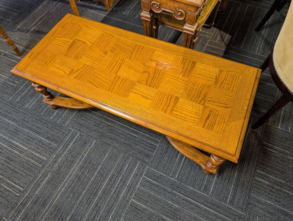 Vintage Oak Coffee Table