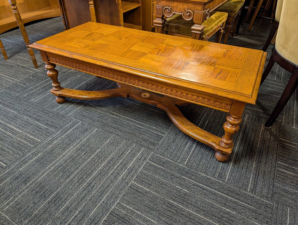 Vintage Oak Coffee Table