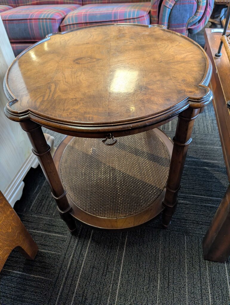 Burled Walnut Side Table