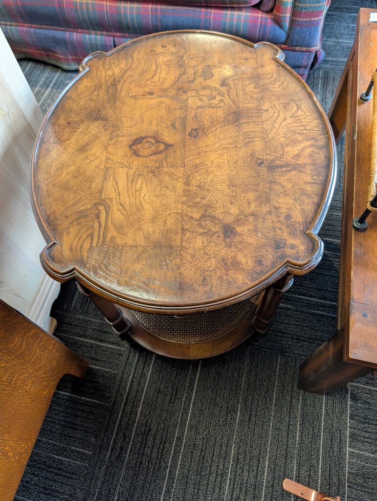 Burled Walnut Side Table