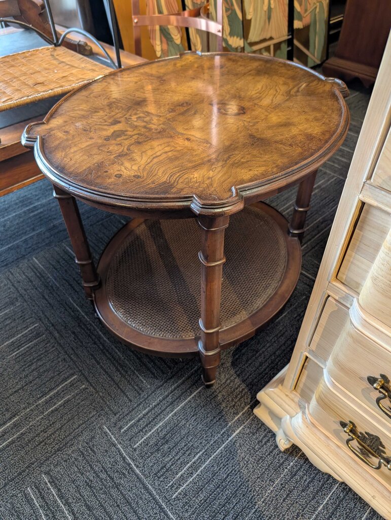 Burled Walnut Side Table