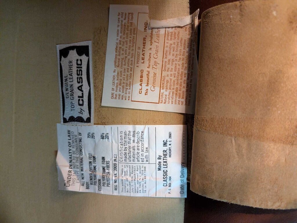 Vintage Leather Chair With Ottoman