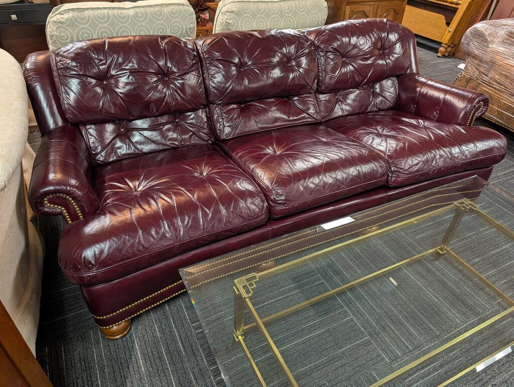 Vintage Drexel Heritage Leather Sofa