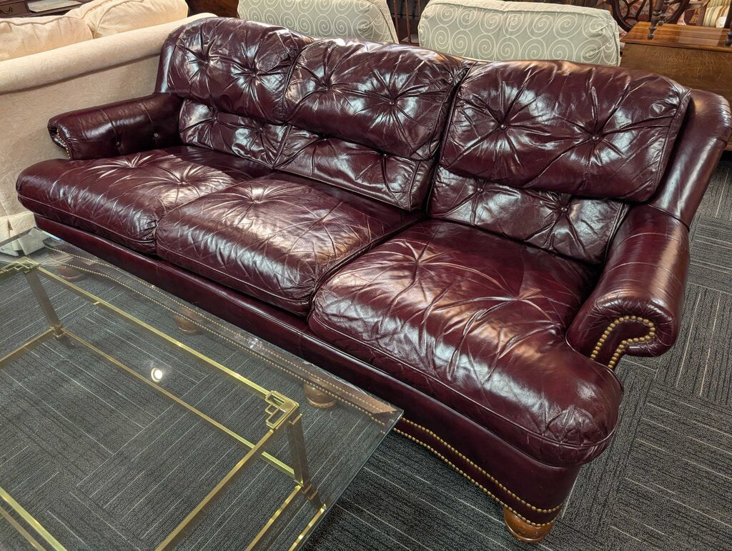 Vintage Drexel Heritage Leather Sofa