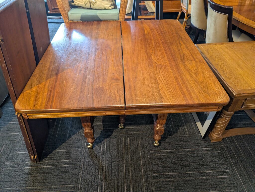 Antique Eastlake Style Oak Dining Table