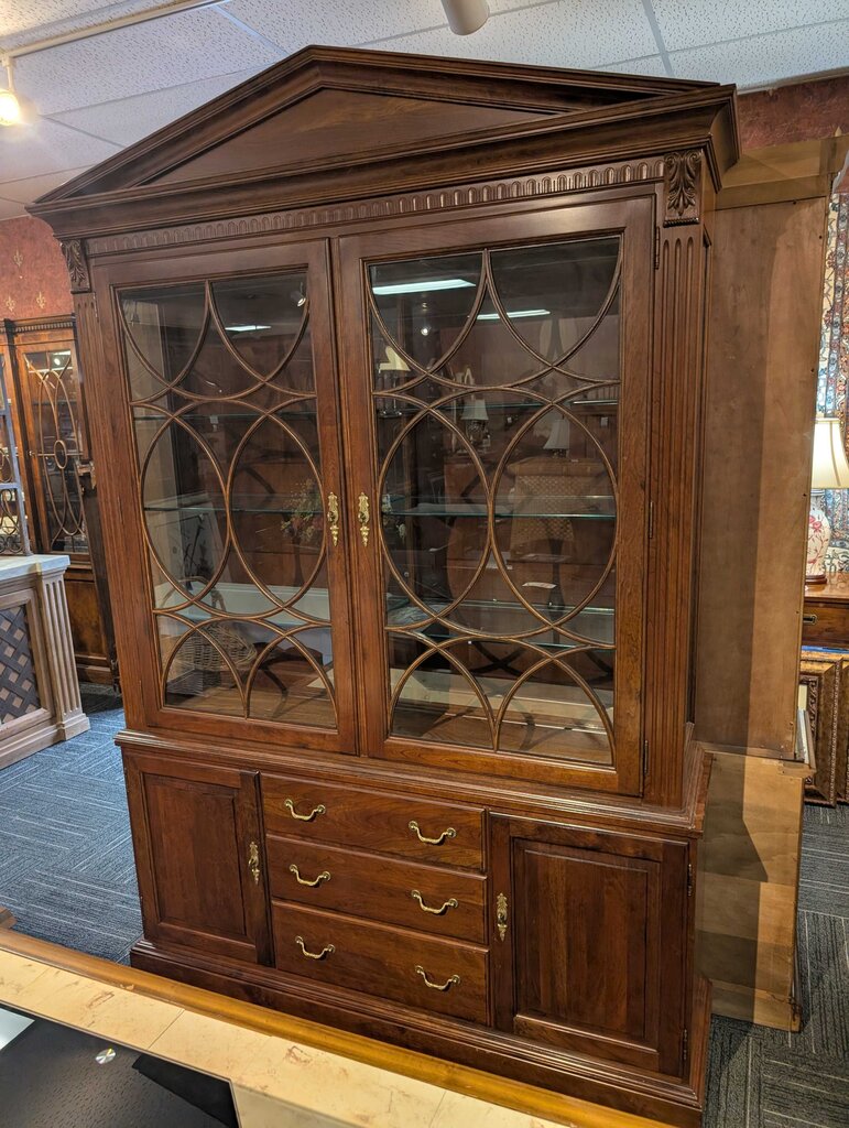Ethan Allen Cherry China Cabinet