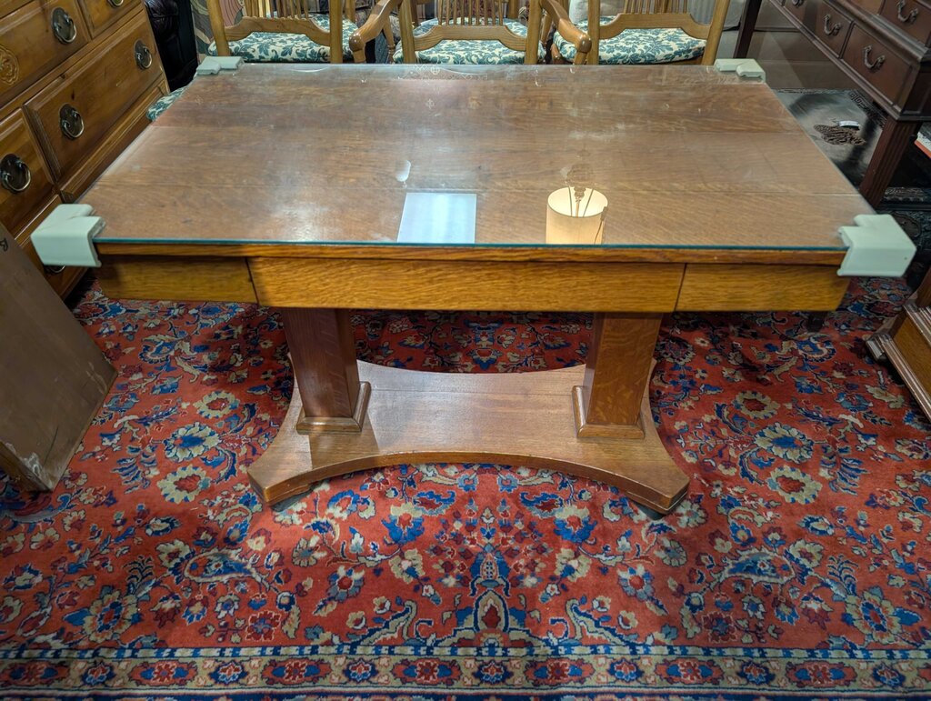 Mission Oak Library Table