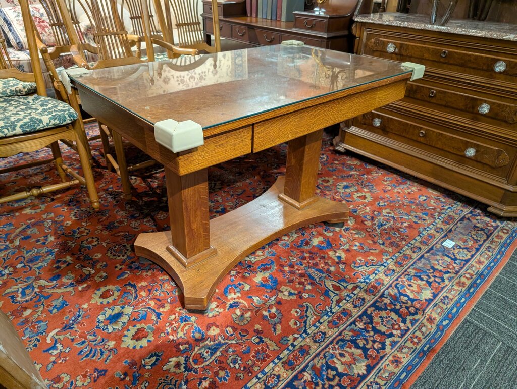 Mission Oak Library Table