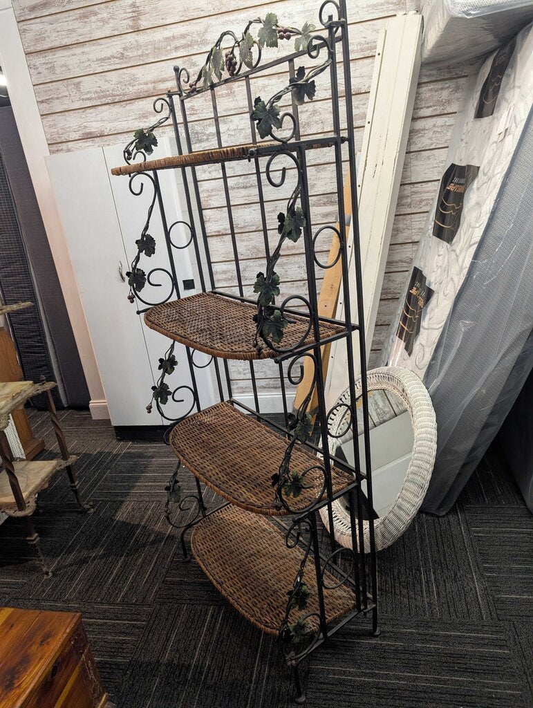 Wrought Iron Folding Shelf
