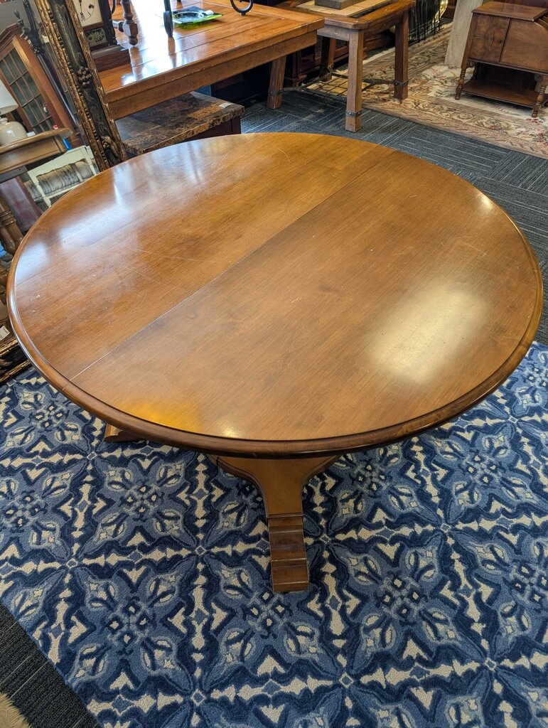 Maple Table With Pedestal Base